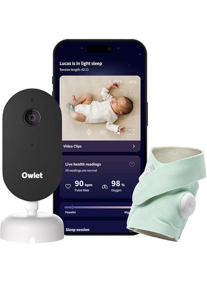 Owlet Dream Sock® Smart Baby Monitor with Camera – Tracks Heart Rate & Oxygen in Real-Time | Instant Alerts | App Connected - Image 1