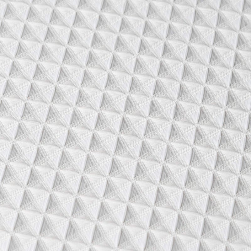 Creative Scents Waffle Fabric White Shower Curtain with Liner Set - Includes Free Clear Liner, Decorative Shower Curtain for Bathroom Set - Rustproof Metal Grommets Waterproof Hotel Quality 72" x 72" Heavy 290 GSM - Image 5