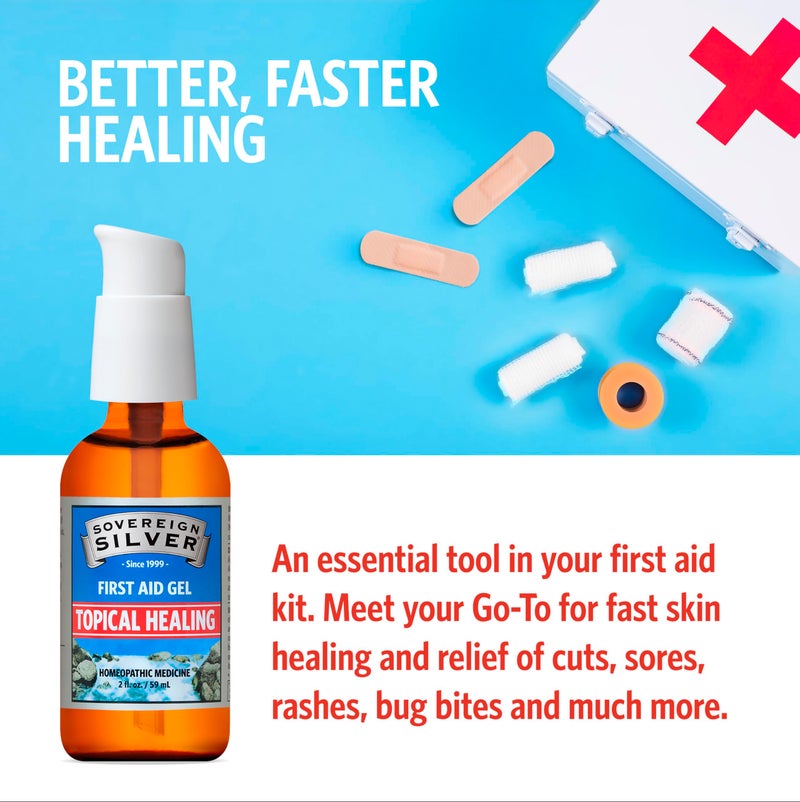 Sovereign Silver First Aid Gel – Topical Healing Homeopathic Medicine, 2 oz. - Image 2