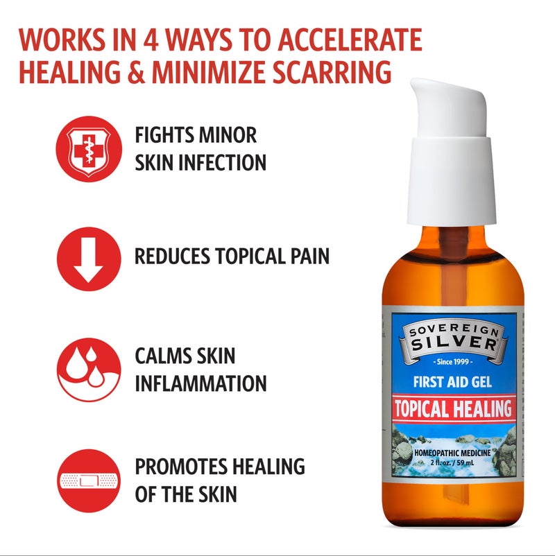 Sovereign Silver First Aid Gel – Topical Healing Homeopathic Medicine, 2 oz. - Image 3