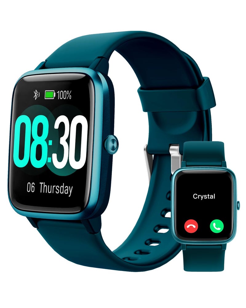 GRV Smart Watch for iOS and Android Phones (Answer/Make Calls), Watches for Men Women IP68 Waterproof Smartwatch Fitness Tracker Watch with Heart Rate/Sleep Monitor Steps Calories Counter (Gem Green) - Image 1