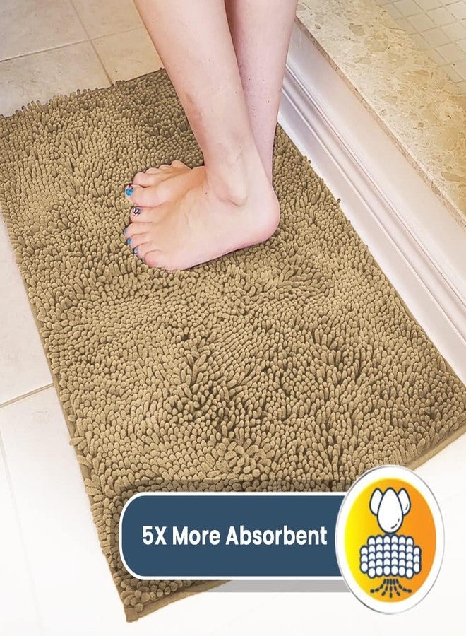 Muddy Mat® 4-Piece Beige Medium 30"X19" AS-SEEN-ON-TV Highly Absorbent Microfiber Door Mat, Bath Mat and Pet Rug, Non slip Thick Washable, Soft Chenille for Kitchen Bathroom Bedroom Indoor and Outdoor - Image 4