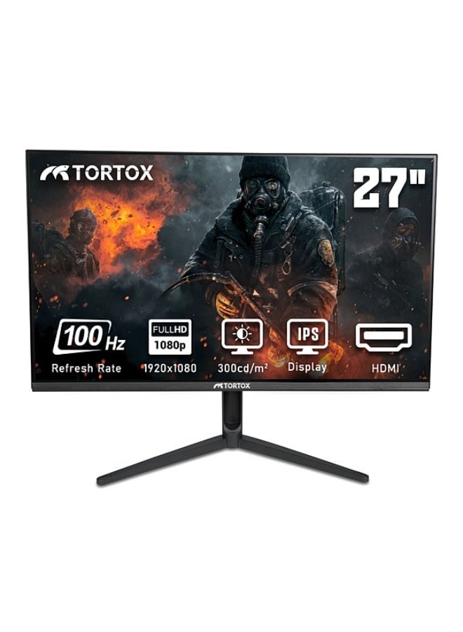 Tortox P27i100 27 inch IPS 1Ms 100hz FHD Gaming Monitor/Office Monitor - Image 1