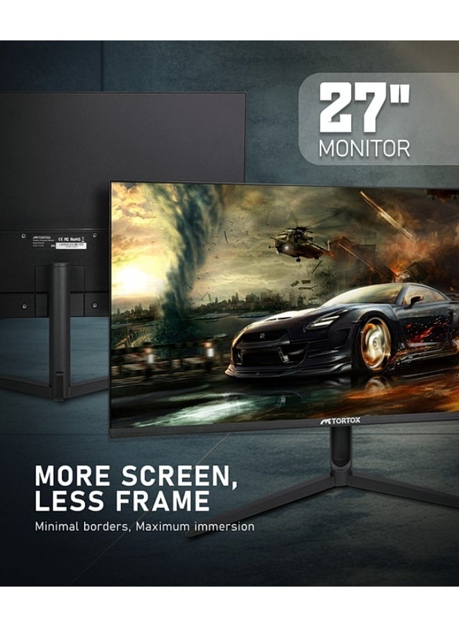 Tortox P27i100 27 inch IPS 1Ms 100hz FHD Gaming Monitor/Office Monitor - Image 2