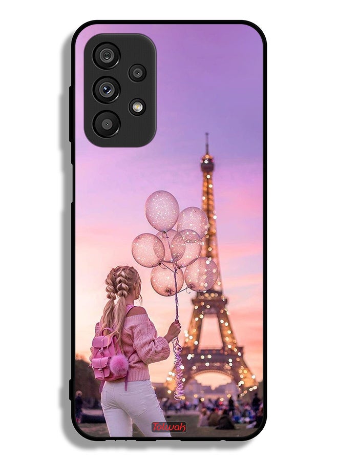 Tolwak Samsung Galaxy A23 5G Protective Case Cover Girl Holding Balloons - Image 1