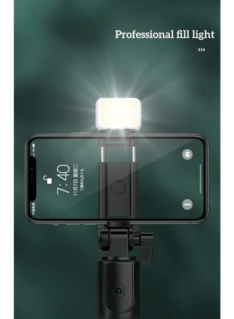 Mobile phone holder, desktop phone holder, live streaming holder, expandable up to 170CM long, with beautiful lighting selfie stick, integrated expandable phone tripod holder, rotating phone tripod with Bluetooth remote shutter, compatible with all phones for group selfies/live streaming/video recording - Image 3
