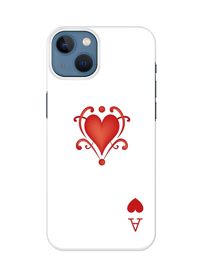 Stylizedd Case for iPhone 15 Plus Slim Snap Classic Series Mobile Cover Hard PC Shield Matte Finish Phone CasePrint - Ace Of Hearts - Image 1