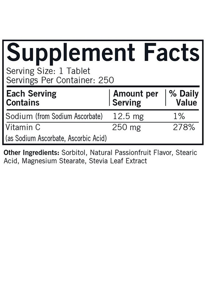 Kirkman Labs Vitamin C 250 mg Chewable Tablets with Stevia-250 Count - Image 2