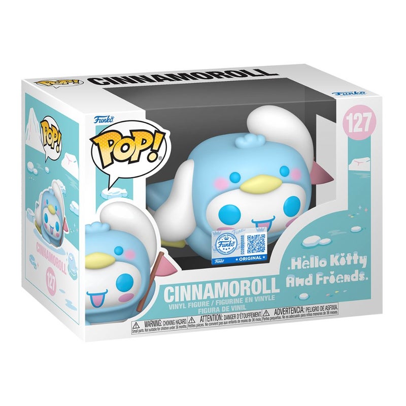 Funko POP! Sanrio Hello Kitty and Friends Cinnamoroll as Penguin Vinyl Figure (7.1 cm) - Image 1