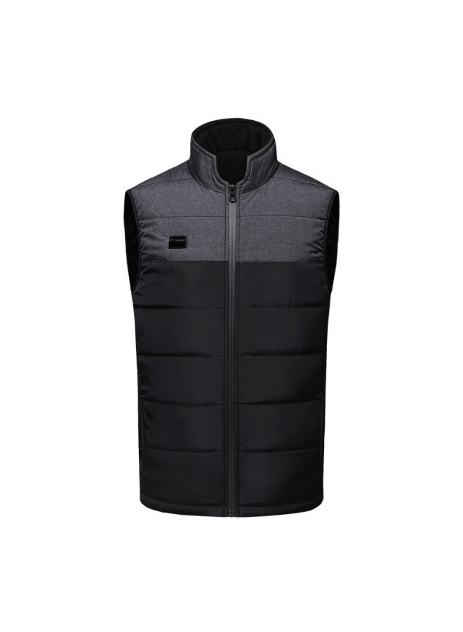 Smart Heating Vest Usb Electric Heating Warm Heating Stand Collar Fleece-lined Vest For Men And Women Same Style - Image 5
