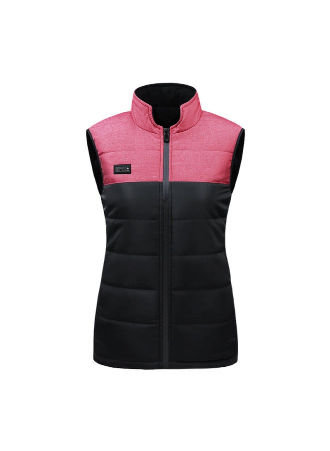 Smart Heating Vest Usb Electric Heating Warm Heating Stand Collar Fleece-lined Vest For Men And Women Same Style - Image 4