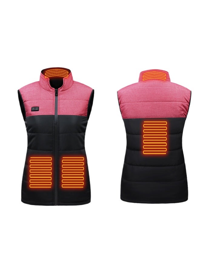 Smart Heating Vest Usb Electric Heating Warm Heating Stand Collar Fleece-lined Vest For Men And Women Same Style - Image 1