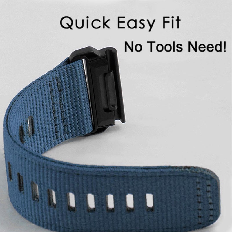 Abanen Rugged Nylon Watch Bands for Garmin Fenix 8 51mm / Fenix 7X / Enduro/Instinct 2X, Adjustable Sports Wrist Strap with Stainless Steel Clasp for Fenix 6X /5X,Tactix 7 Pro, epix Pro 51mm - Image 3