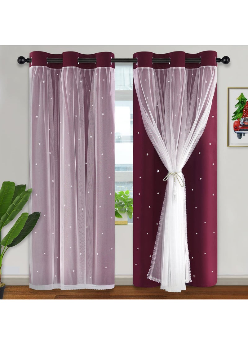 1 Panel Fabric Nation Blackout Curtains Thermal Insulated Bedroom Curtains for Living Room 100x250cm
