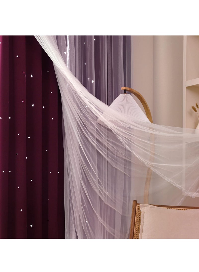 1 Panel Fabric Nation Blackout Curtains Thermal Insulated Bedroom Curtains for Living Room 100x250cm