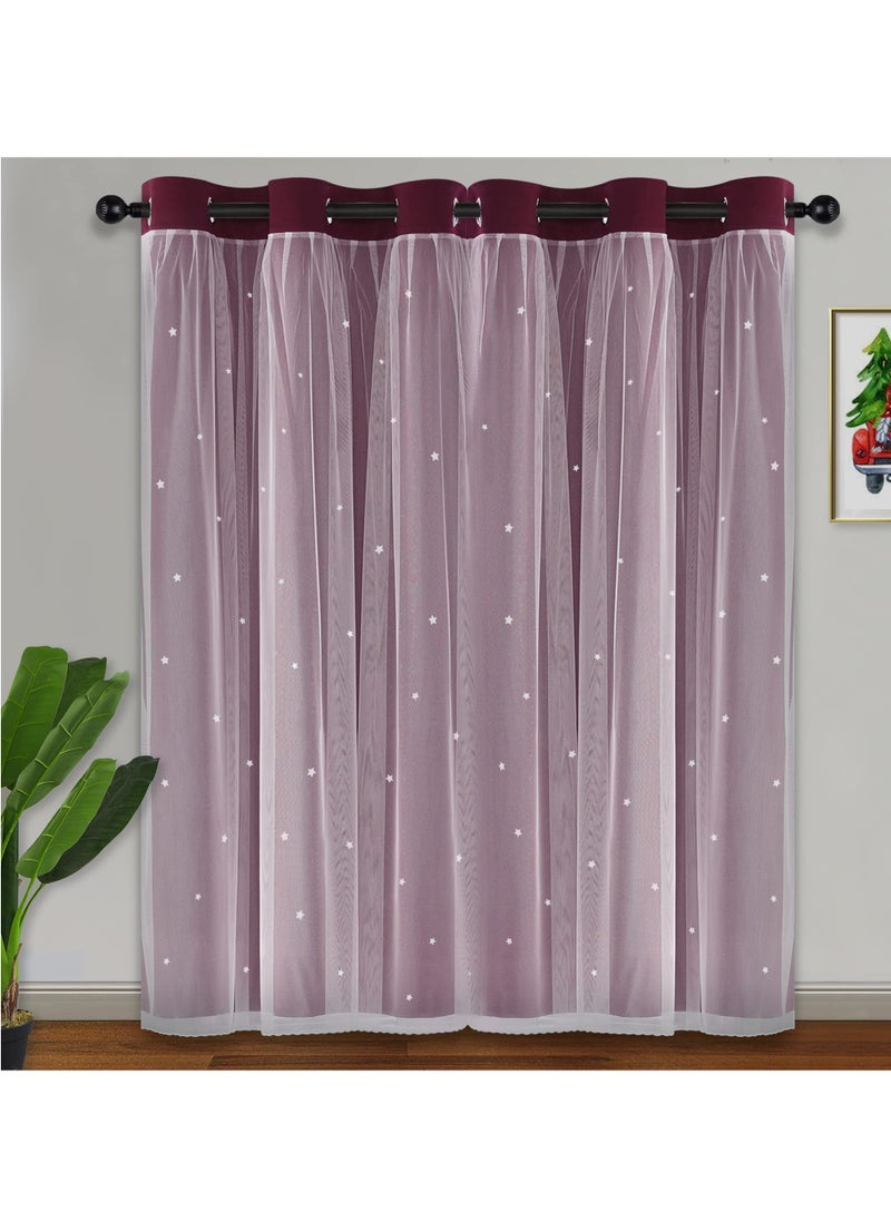 1 Panel Fabric Nation Blackout Curtains Thermal Insulated Bedroom Curtains for Living Room 100x250cm