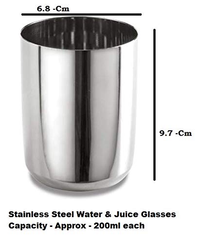 Bartan Star Stainless Steel Dinner Set,Serving Set of 6 - Image 5