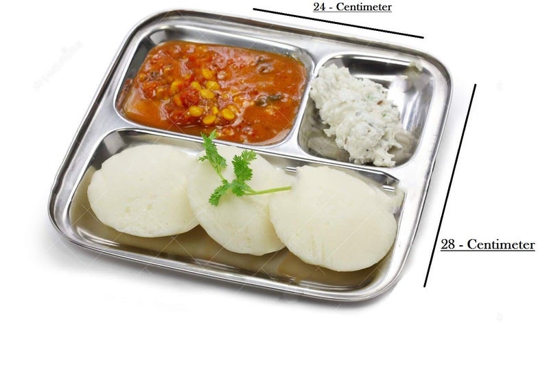 Bartan Star Stainless Steel Dinner Set,Serving Set of 6 - Image 2