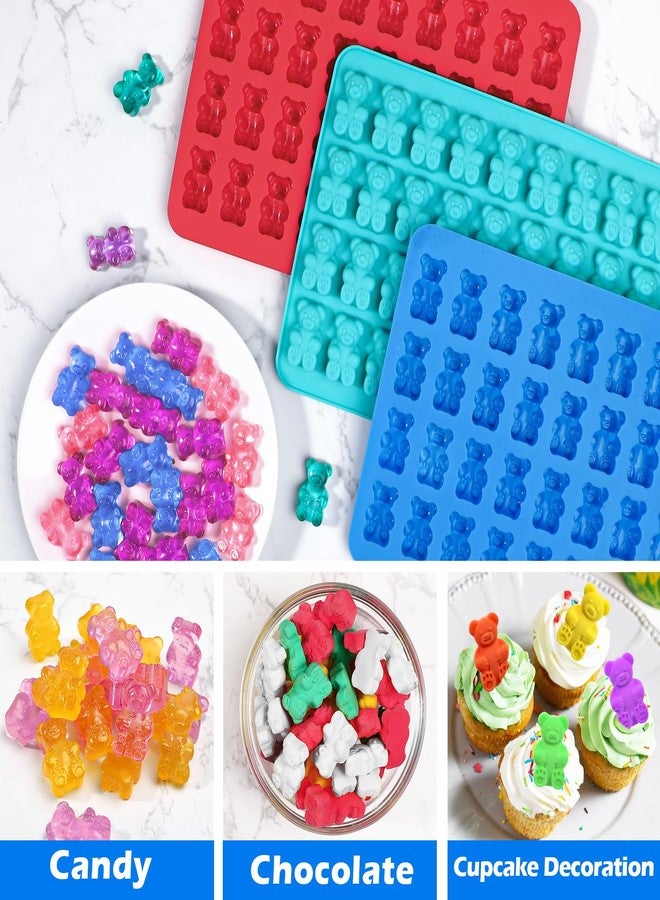 Webake Large Gummy Bear Molds Over 3 ML with 2 Droppers, 3 Pack 36-Cavity Silicone Bear Shaped Gummy Candy Molds, Easy to Release, Perfect for Gummy, Candy, Cake Decorations, Chocolate, Treats - Image 2