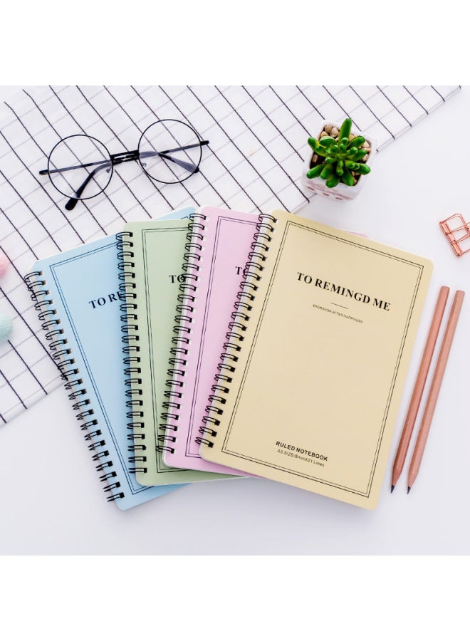 HELPS Small Fresh Coil Notebook A5 Exercise Book Office Loose-leaf Notebook Student Stationery Supplies Candy Color Notepad - Image 2