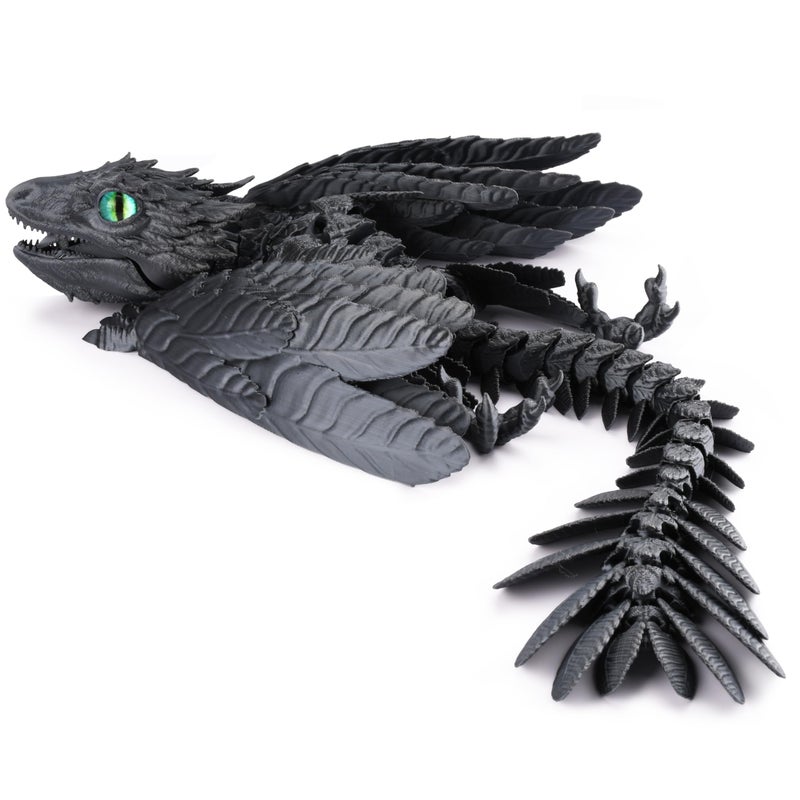 Guwewu Feathered Wyvern Dragon  3D Printed Articulated Fidget Toy Desktop Pet Shadowsoar - Image 3
