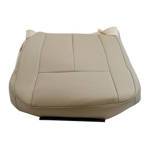 NLQR Front Passenger Side Bottom Perforated Seat Covers Replacement Microfiber Leather Tan Compatible with Ford Expedition 2007 2008 2009 2010 2011 2012 2013 2014 - Image 4