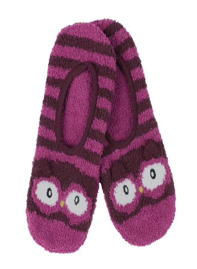 Snoozies Fuzzy Owl Socks, Non Slip Socks for Women, Fits Shoe Sizes 5-10, Cozy Gifts - Image 1