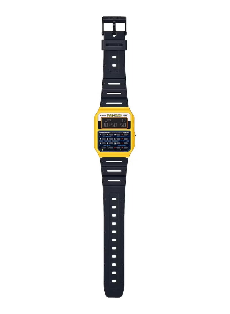 casio Calculator Pac Man Edition Digital Resin Band Watch CA-53WPC-1B - Image 2