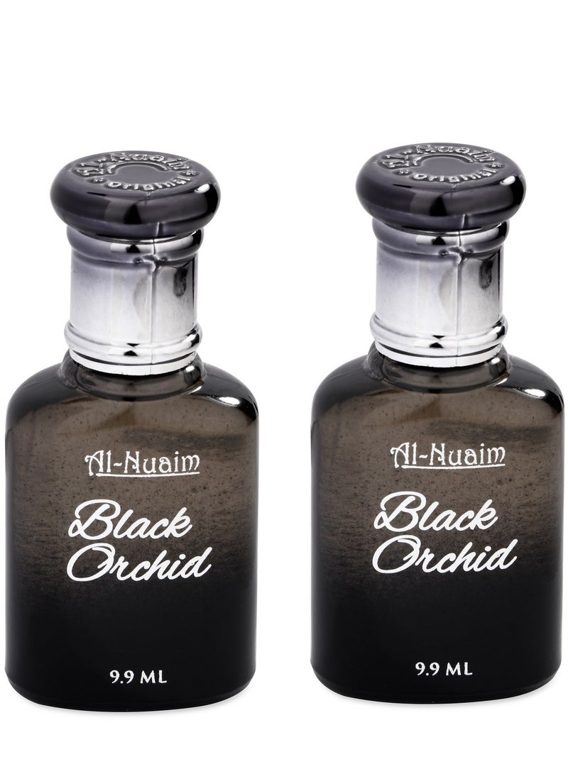 Al Nuaim Al-Nuaim Black Orchid Alcohol Free Attar Roll On - Pack of 2 (9.9ml Eah) | Exquisite & Long Lasting Fragrance - Image 1
