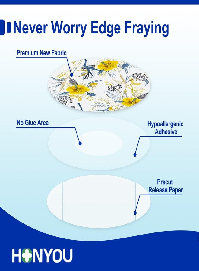 HONYOU 15Pcs Libre 3 Plus Sensor Covers Waterproof & Sweatproof, Floral Blossom Pattern Print 15 Days Long Stay Protective Hypoallergenic & Latex-Free, No Hole CGM Adhesive Patches for Libre 3 - Image 4