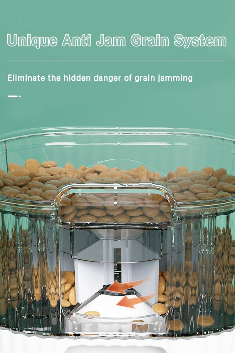 LEOKOR Automatic Cat Feeder, 2.4G WiFi Pet Feeder for Dog, Timed Cat Food Dispenser for Remote Feeding with Stainless Steel Bowl up to 10 Meals Per Day with APP (White) - Image 4