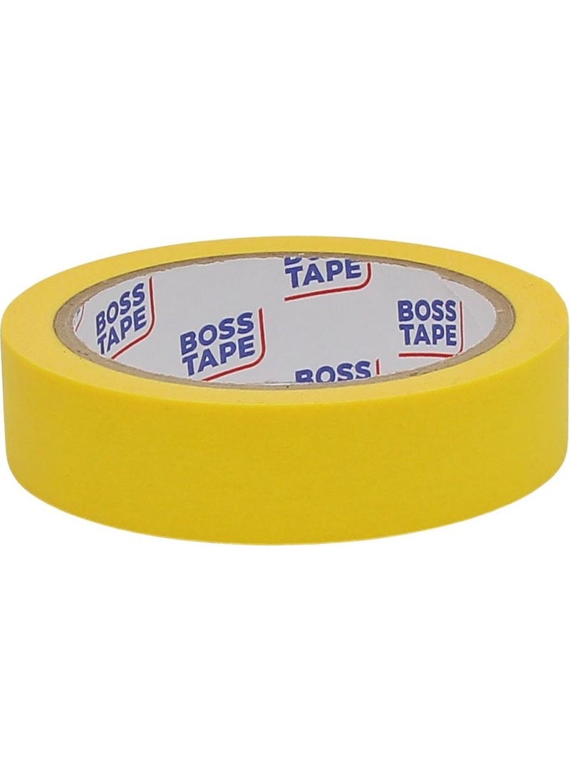 Boss Tape Yellow Colored Paper Tape 25X25 mt  - Image 1
