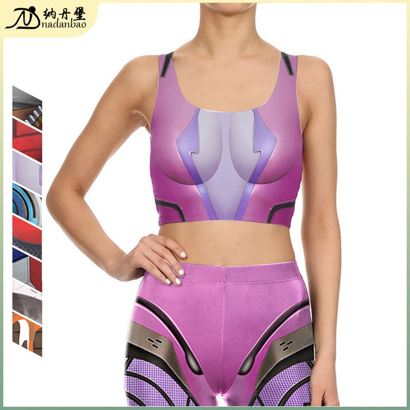 Spot Digital Printing Clothing Women'S Sports Yoga Vest Cos Clothing Printing Fitness Top Women - Image 2