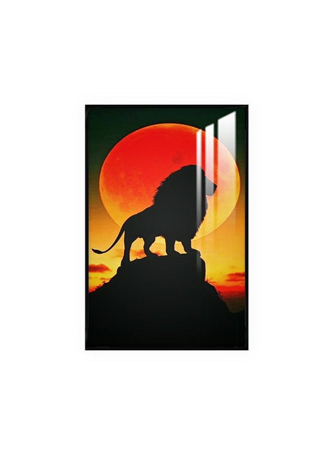 ماركتنا لوحة جدارية120×80سم مع برواز أسود وطبقة اكريلك شفاف بتصميم فن الخط العربي - Image 2