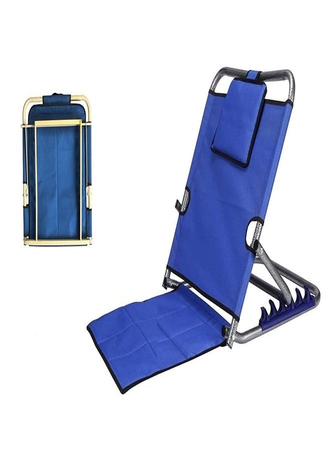 MUBBA Back Support for Patient and Elder Person Bed Support Elevated Back Rest Blue - Image 2