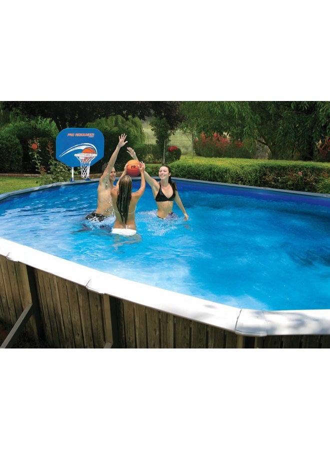 Poolmaster 72774 Pro Rebounder Poolside Basketball Hoop With Perma-Top Mounts for Above Ground Pools - Image 2