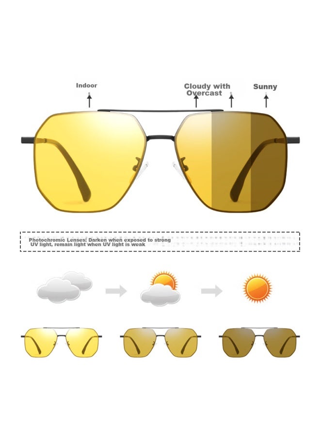 Hla Polarized Sungl For Day And Night Use, Photochromic Sungl For Men, Night Vision Gl For Driving, Gift, Black - Image 3