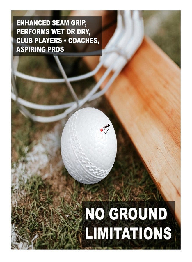 TYKA Light Gravix Moisture Resistant Cricket Ball 80+ GMS - Eco-Friendly Training Ball | All Weather Durable Performance | True Bounce, Engineered Power (All Levels) Pack of 3 (Cricket) - Image 2
