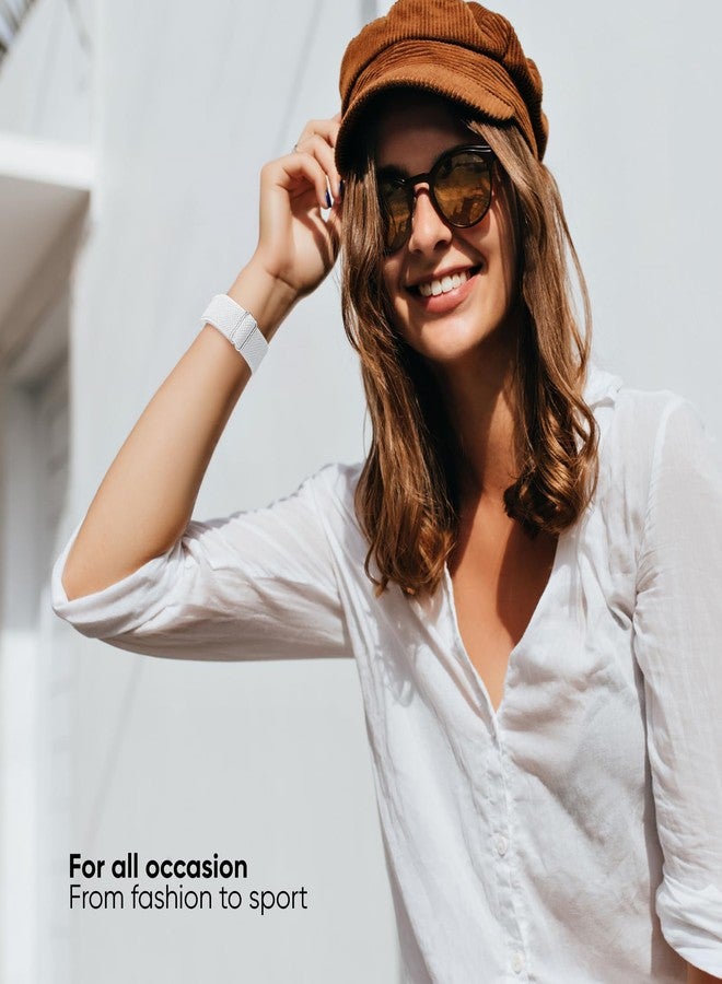 CCnutri 4 Pack Stretchy Nylon Solo Loop Bands Compatible with Apple Watch Band 38mm 40mm 41mm 42mm 44mm 45mm 46mm 49mm, Sport Elastic Wristband Women Men Strap for iWatch Series 11 10 9 8 7 6 5 4 3 SE Ultra - Image 4