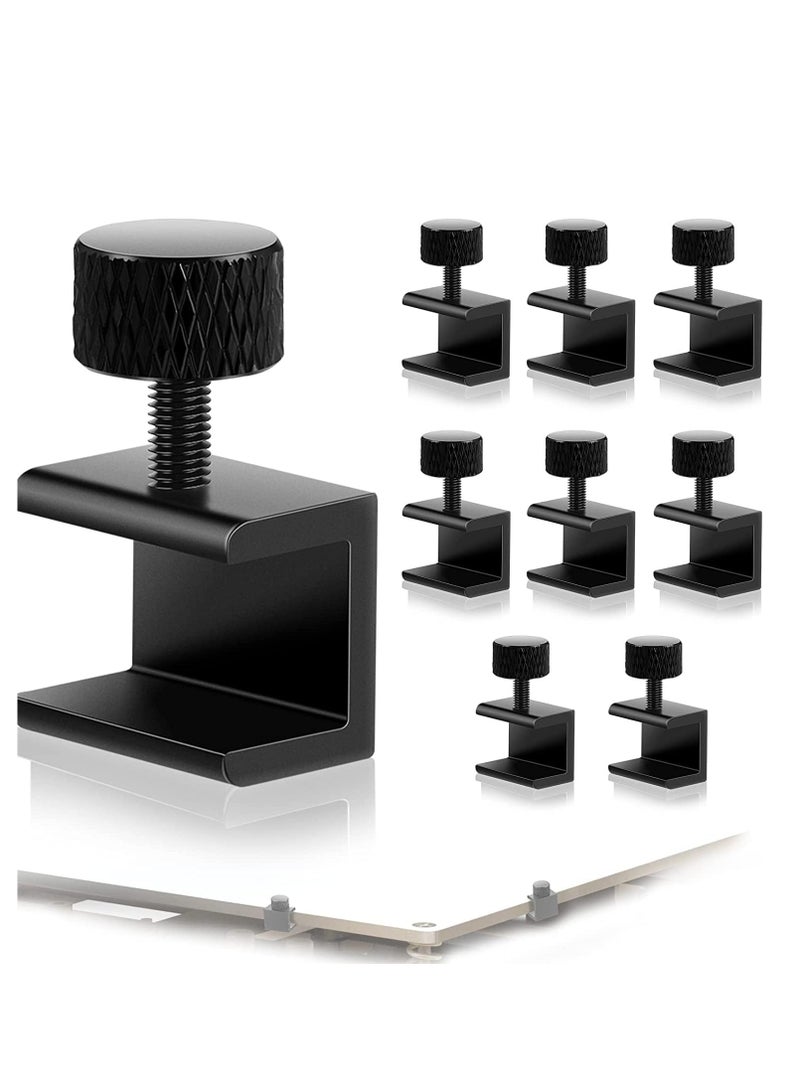3D Printer Glass Bed Clips Clamps Adjustable Fixed Clips Compatible with Ender 3/3 Pro/V2, Ender 5/CR-10, CR-20 Pro, CR-10S, Aluminum Alloy 3D Printer Accessories 3D Printer Heat Bed Clips 8PCS  - Image 1