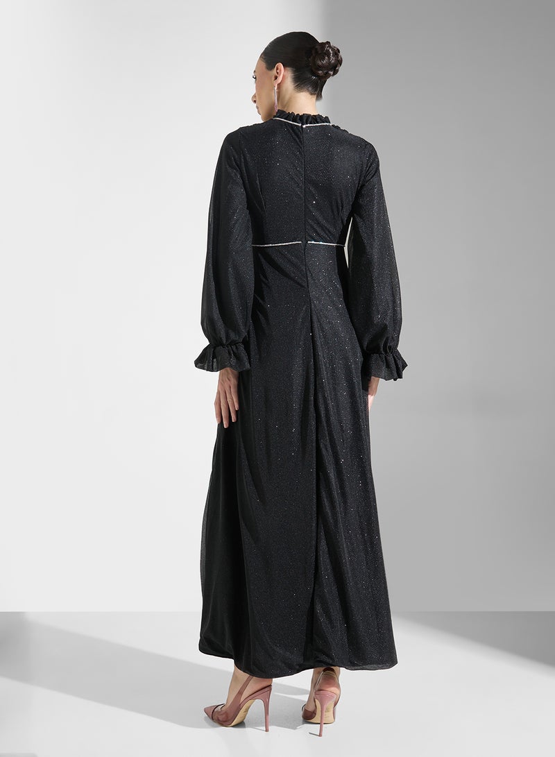 خزانة فستان شيفون لامع - Image 2