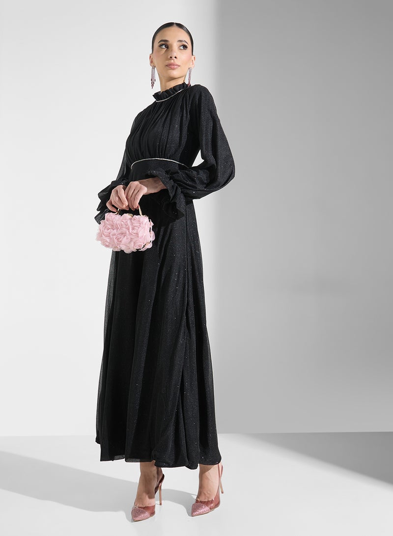 خزانة فستان شيفون لامع - Image 4