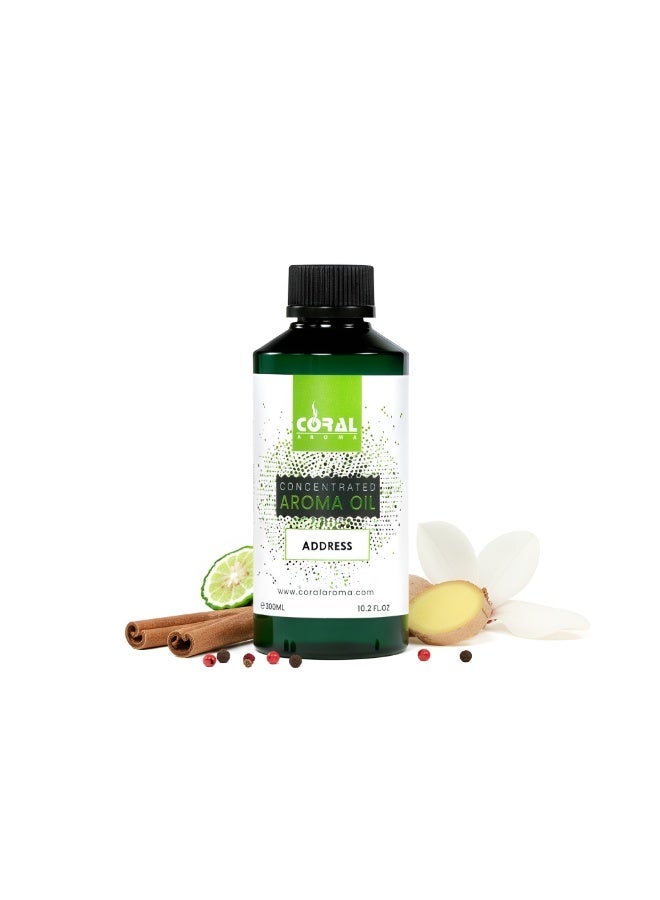 CORAL AROMA Address Aroma Oil for Diffusers 300 ml, Long Lasting Luxury Hotel Scent for Home and Offices - Image 1