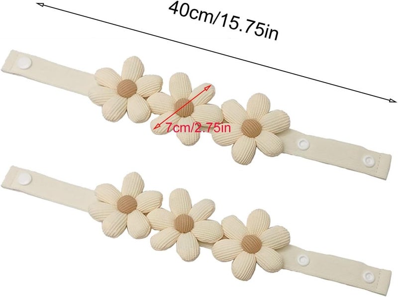 Home-Cloud HomeCloud Curtain Tiebacks Curtains Tied Rope for Home Drapes and Curtain Decor Curtain Tiebacks Holders,for Home Hotel Office Window Curtain Accessories (2 Pcs,Beige) - Image 2