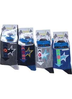 12 Pairs of Boys Patterned Socks