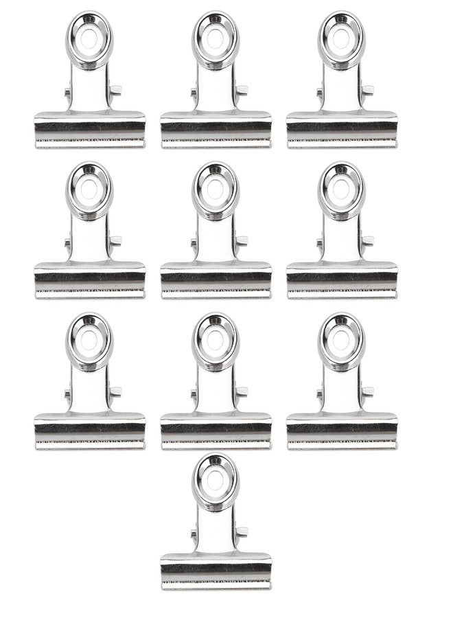ANGGREK (10 sets of metal silver) Nail fiber extension and shaping clip fixing clip circular nail model fiber extension tool - Image 4