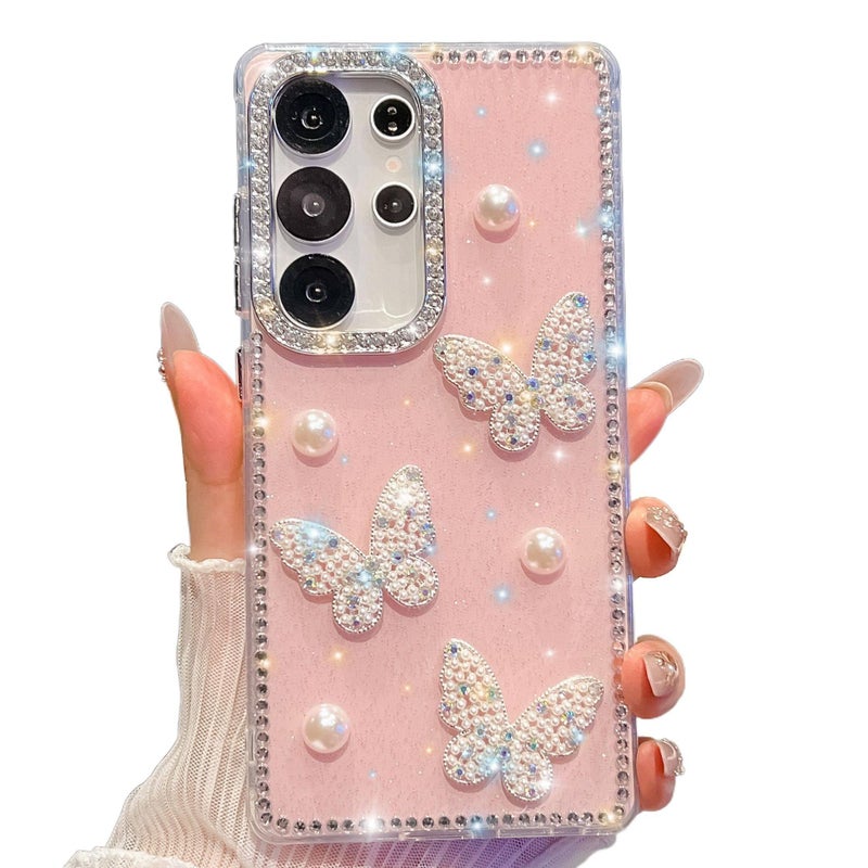 Protective Case | Shockproof Cover for Samsung Galaxy S23 Ultra | Butterfly | Drop Protection | Acrylic - Image 3