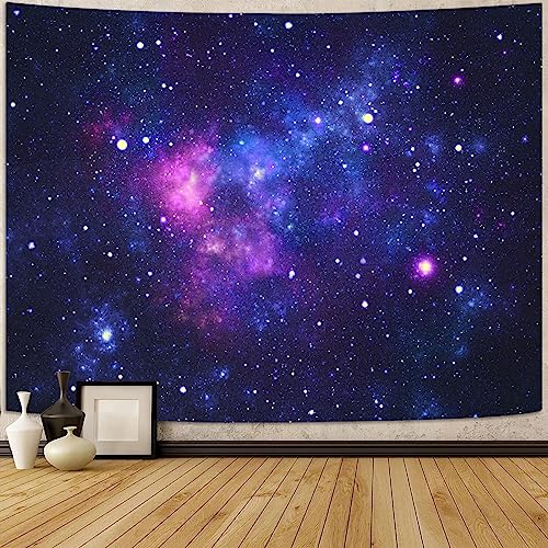 Faxdong Blacklight Galaxy Universe Space Tapestry UV Reactive Starry Night Sky Mysterious Nebula Stars Ceiling tapestries for Bedroom Backdrop Wall Decor 6890 inch - Image 3