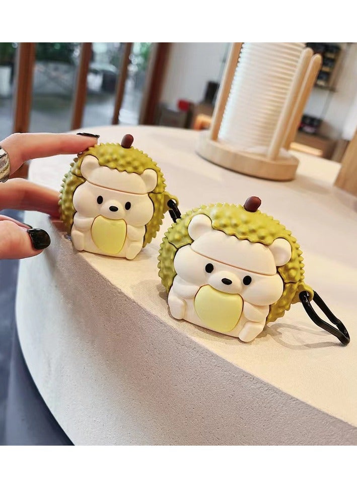 Suitable For Apple Bluetooth Earphones With Silicone Cartoon Protective Case