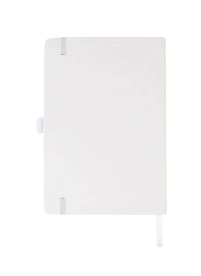 A5 PU Lined Notebook with Pen Loop & Satin  Ribbon - White - pzsku/Z00B427D982BD7FB9E5C8Z/45/_/1740842082/04fbf7e4-63c4-4cc3-897b-87e8b42d1902